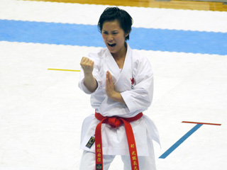 昨年の全日本実業団空手道選手権大会の様子