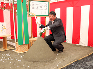 地鎮祭の様子