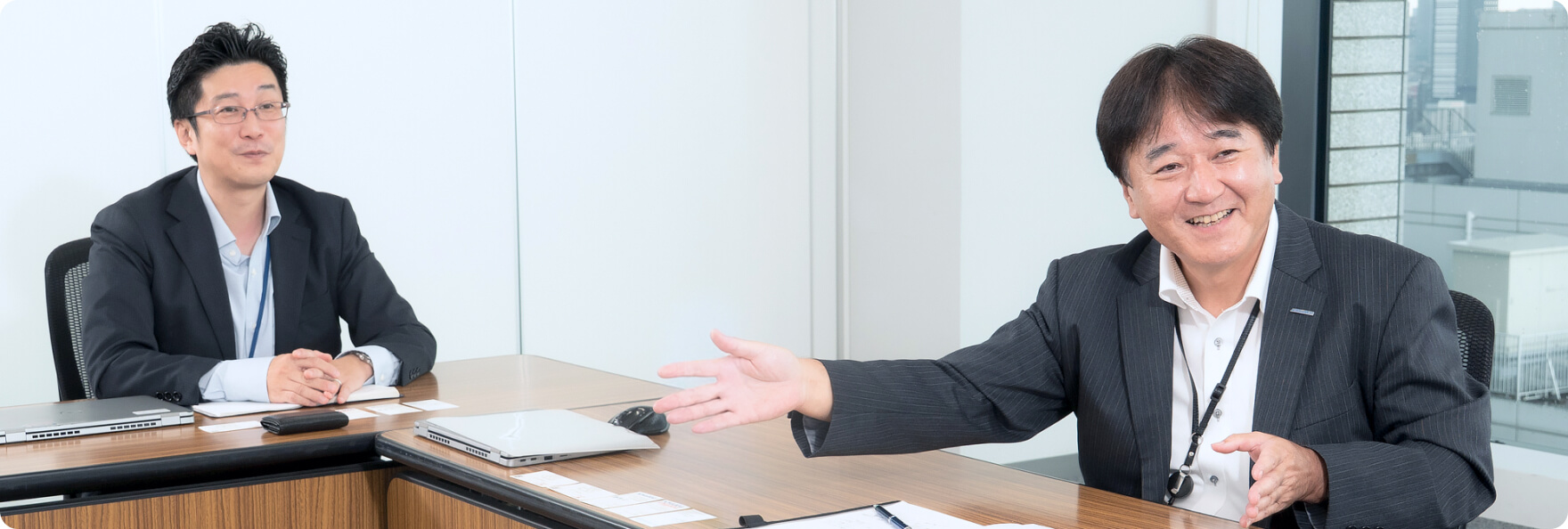 インタビュー風景