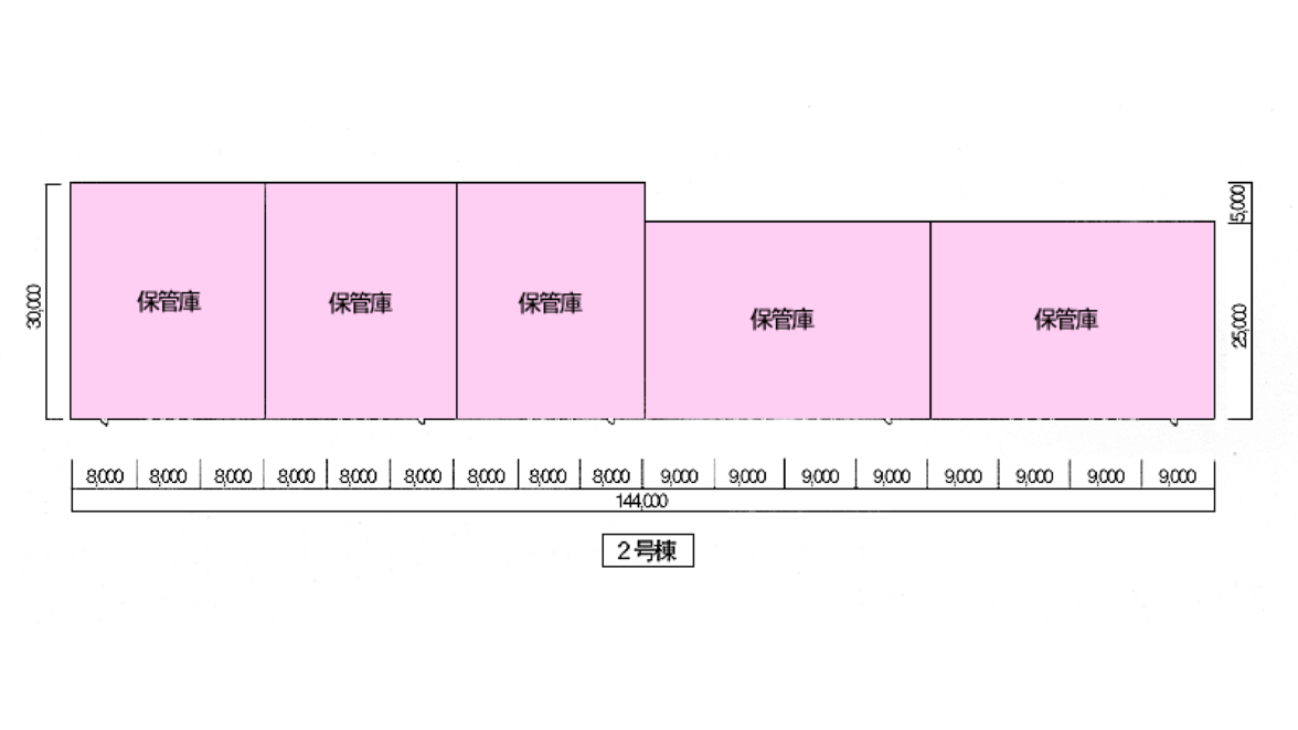 船橋物流センター 2号棟 平面図