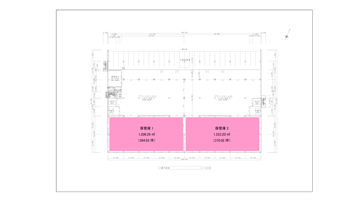市川物流センター 1F 平面図