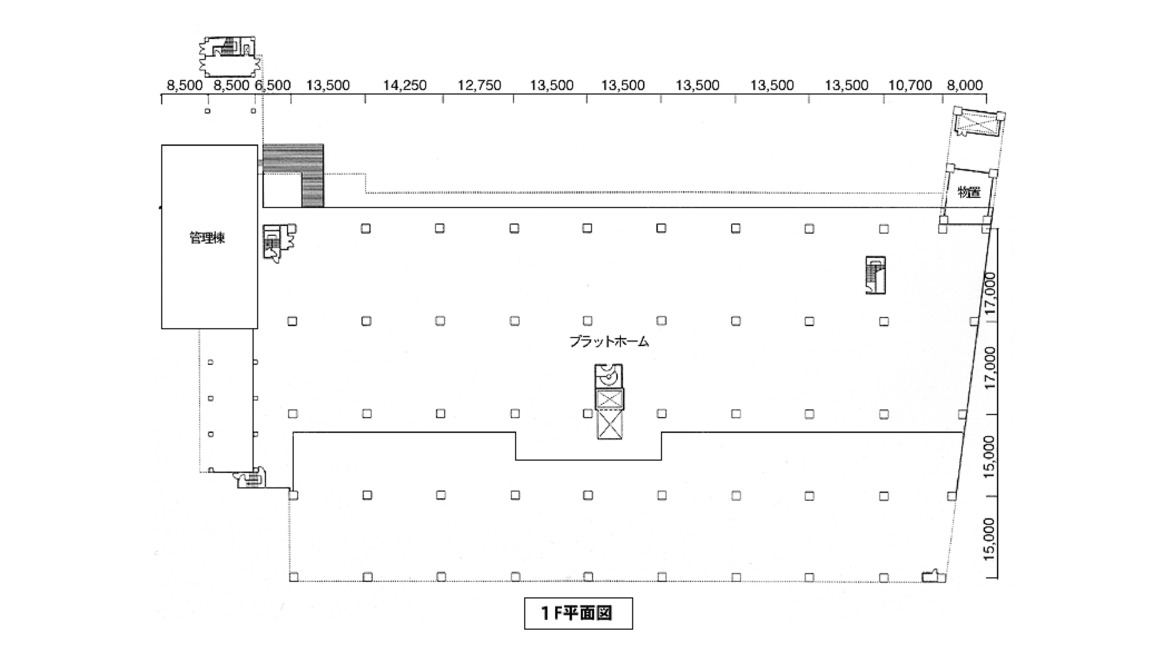 名古屋東物流センター 1F 平面図