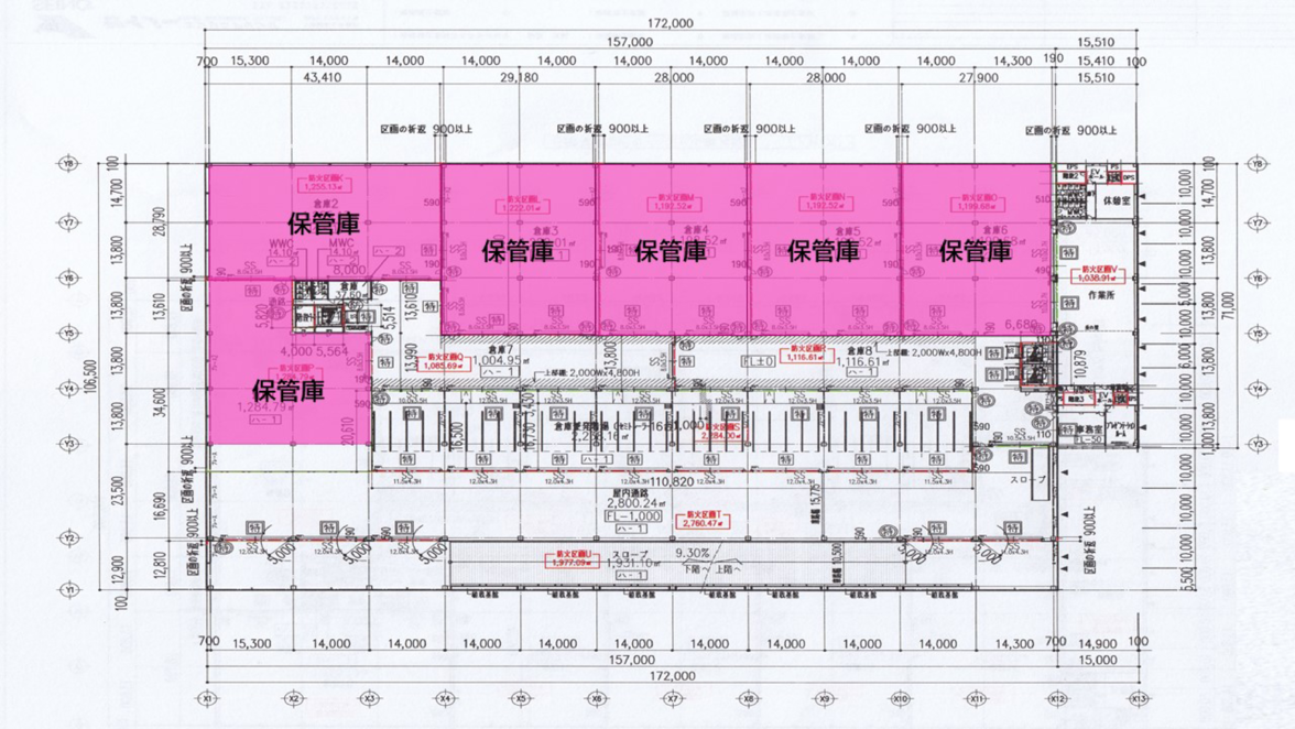東京物流センター 5F 平面図