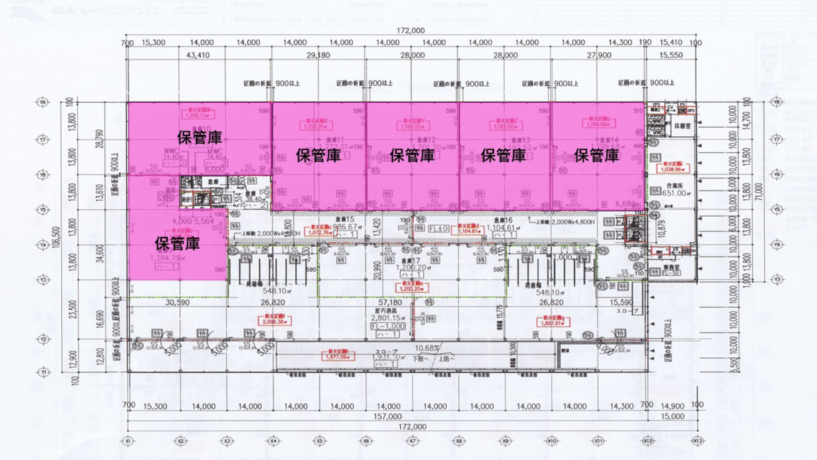東京物流センター 6F 平面図