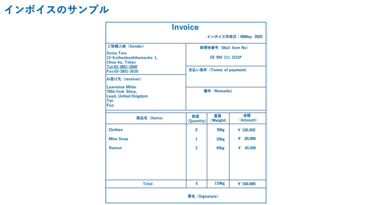 invoiceイメージ画像